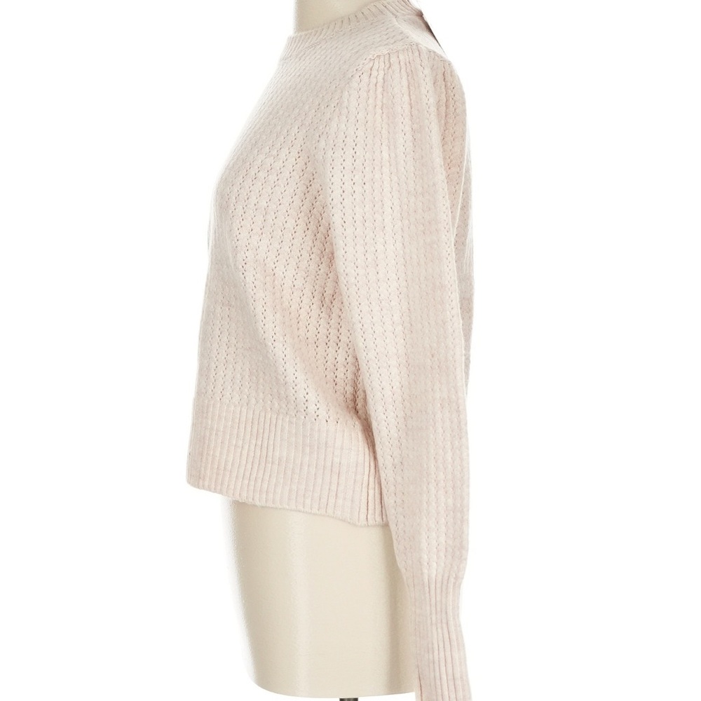 Elodie Textured Cream Crew Neck Sweater - Picture 5 of 7